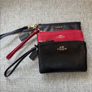 Coach Wristlets 3 in Bundle EUC
